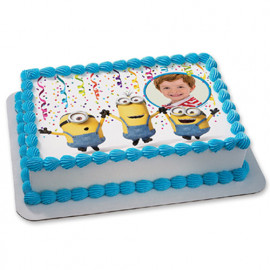 Minions Cartoon Photo Cake
