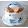 Baby's Bottom Baby Shower Cake