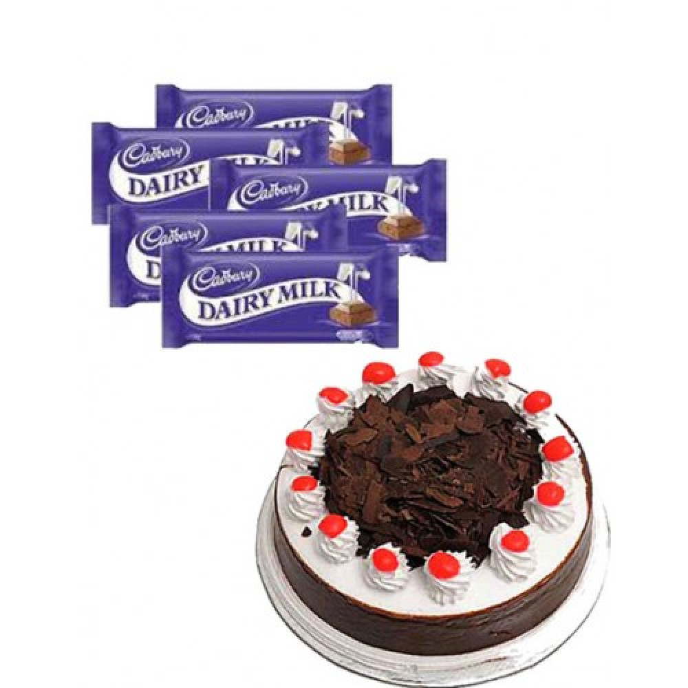 Black Forest Cake with Cadbury Chocolates