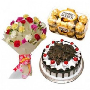 Cake Mix Flowers and Ferrero Rocher