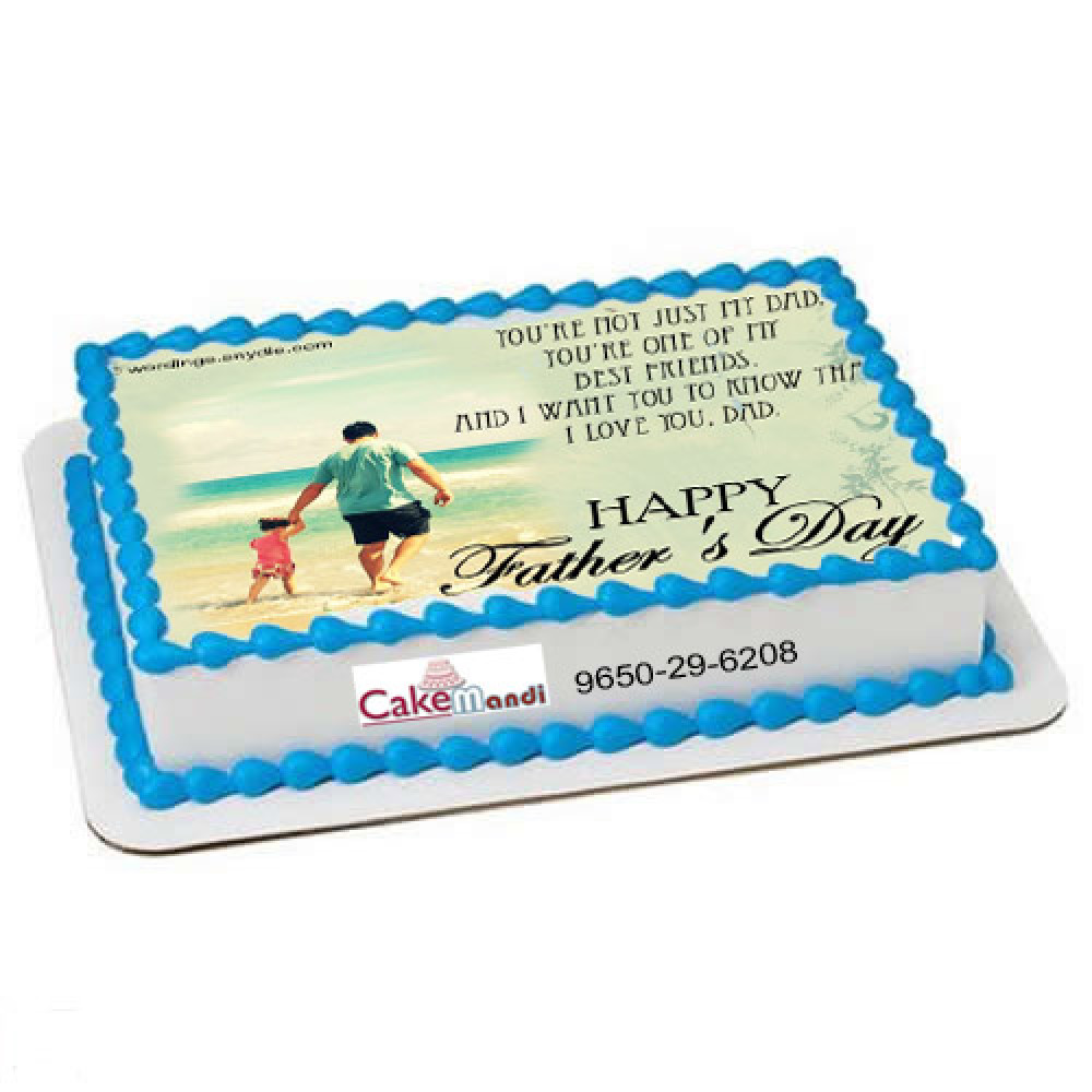 Father's Day Photo Cake