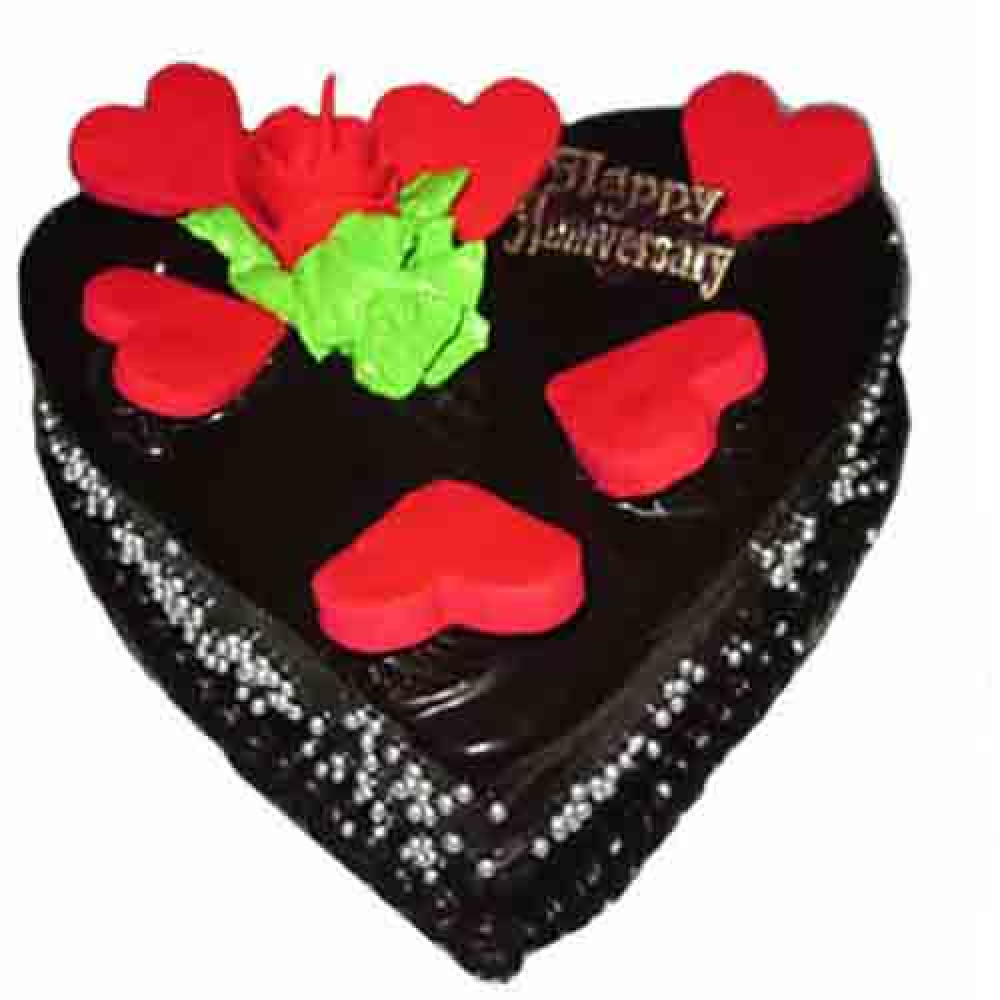 Heart Shape Chocolate Cake