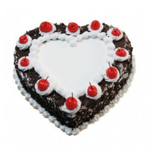 Heart Shape Black Forest Cake