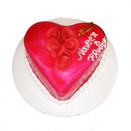 Red Heart Cake