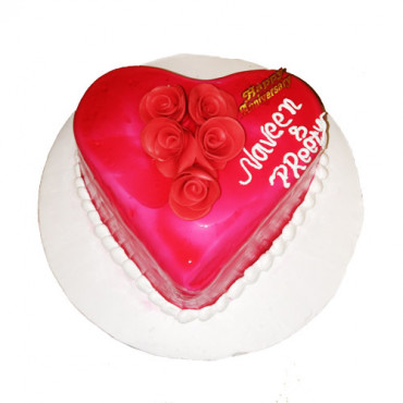 Red Heart Cake