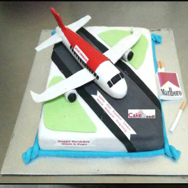 Aeroplane Shaped Cake