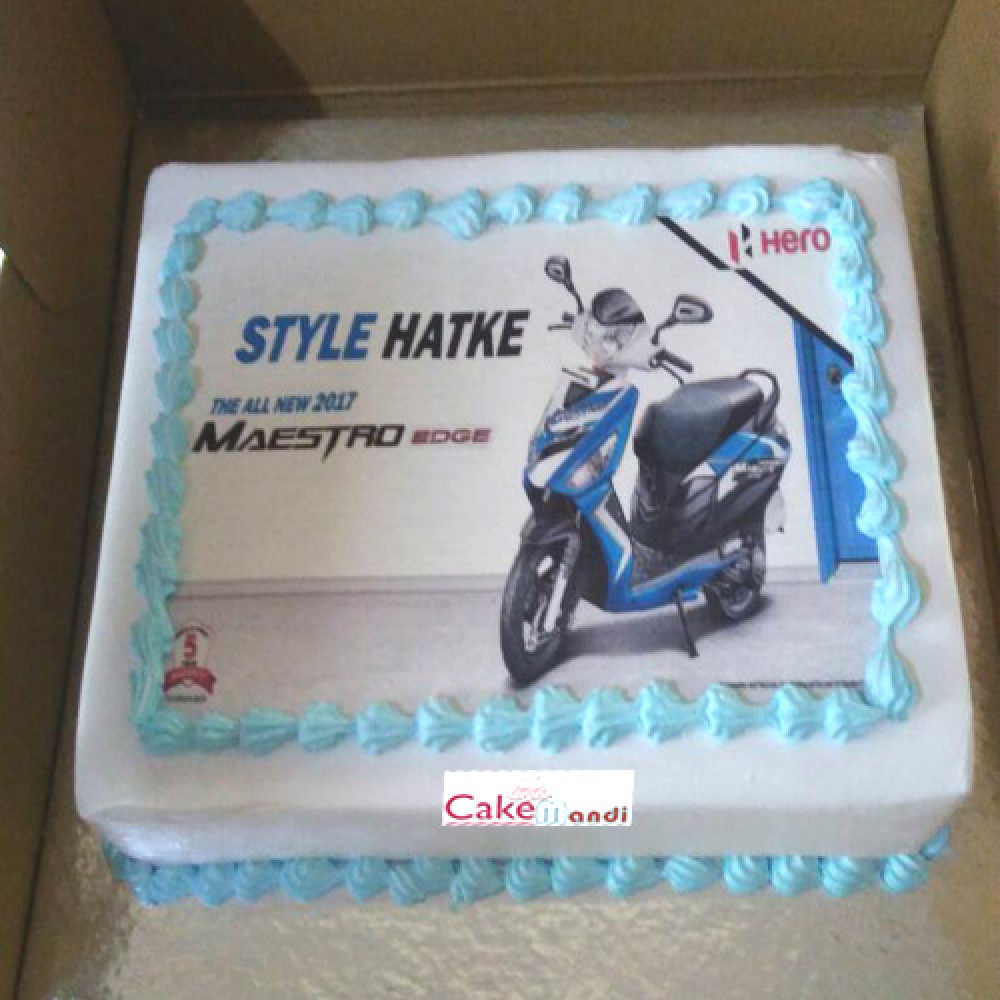 Maestro Scooty Photo Cake